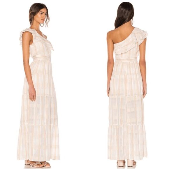 NWT Tularosa Avery Dress in White Stripe Small​​​​ - Picture 2 of 9